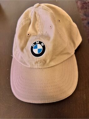 BMW embroidered logo Beige women’s Baseball Cap